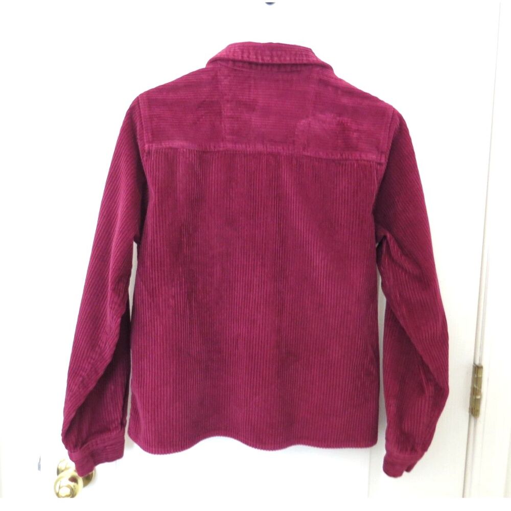 Vintage NorthCrest Women's Corduroy Jacket Burgundy small (6/8) - Picture 3 of 9
